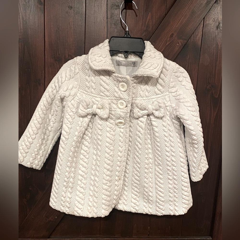 Baby Bonbon white coat size 3T